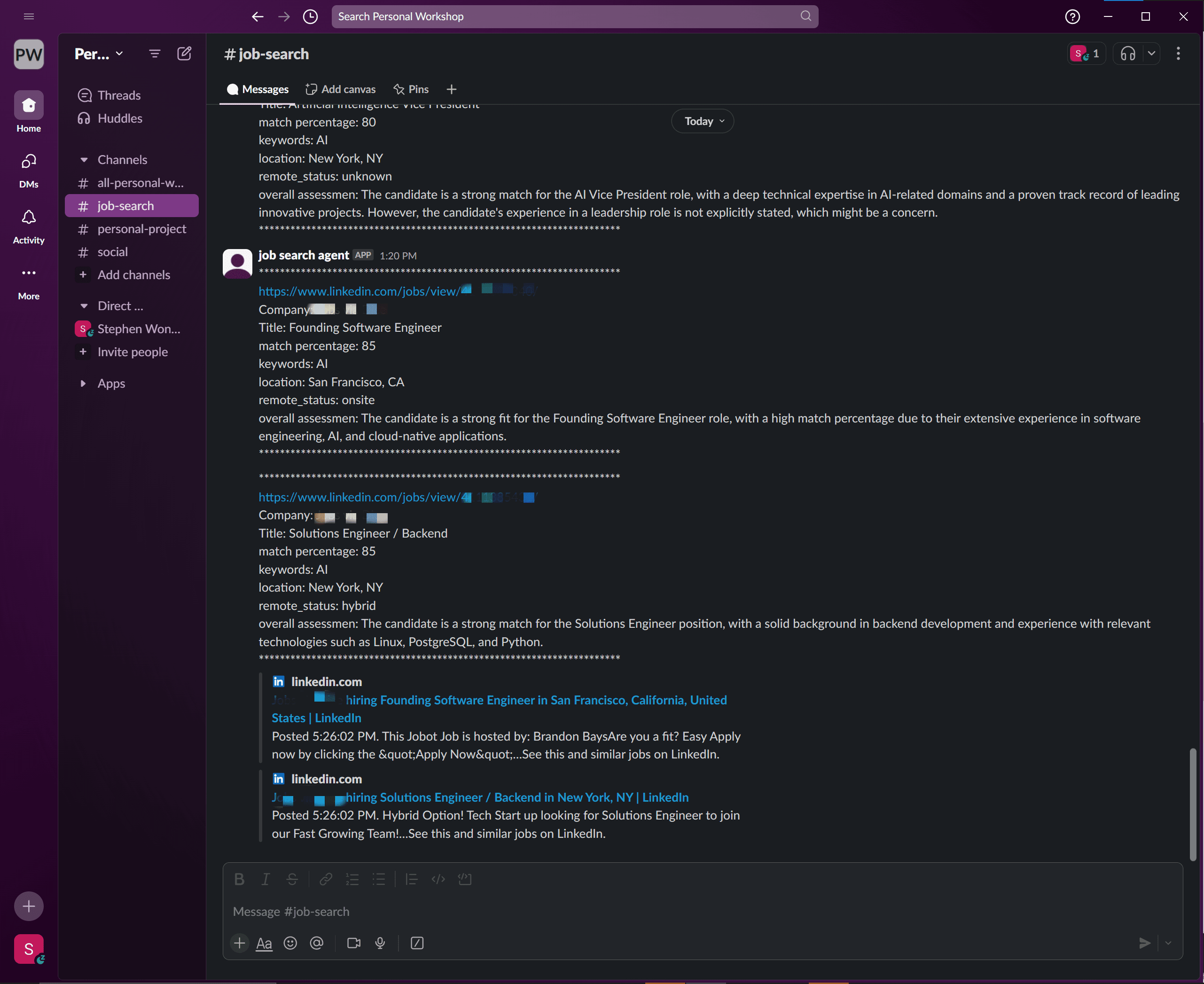 AI Job Matching System
